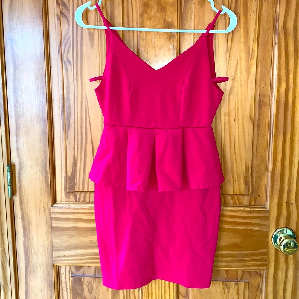 Hot pink dress